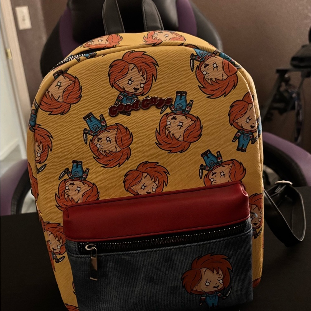 Hot Topic Mini Bag - Yellow and Red with Character Print